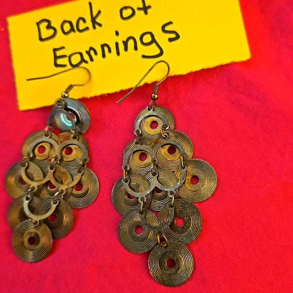 Cascading Disc Earrings - Picture 8 of 8